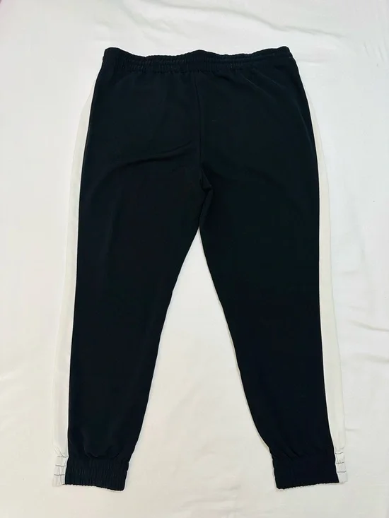MOSSIMO BLACK TUXEDO STRIPE JOGGER PANTS ATHLEISURE COMFORTABLE LUXURY LARGE - Picture 12 of 14